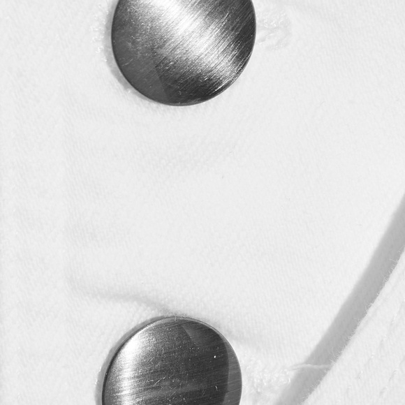 FRAME Denim Le Garcon Overalls in Blanc White Dungarees Size XS - Picture 2 of 4